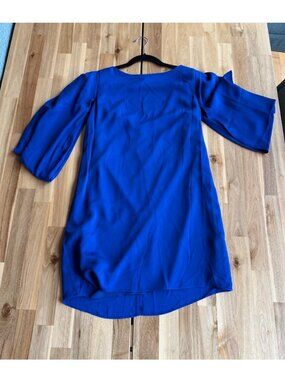 Milly Cobalt Blue Silk Blend Mini Dress 8